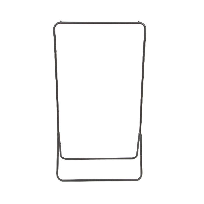 Portant noir en métal arrondi "Fyn" 2 Compactor