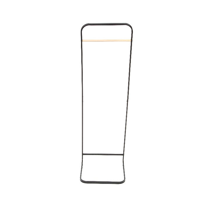 Portant noir incliné en métal avec barre en bois "Ivar" 2 Compactor