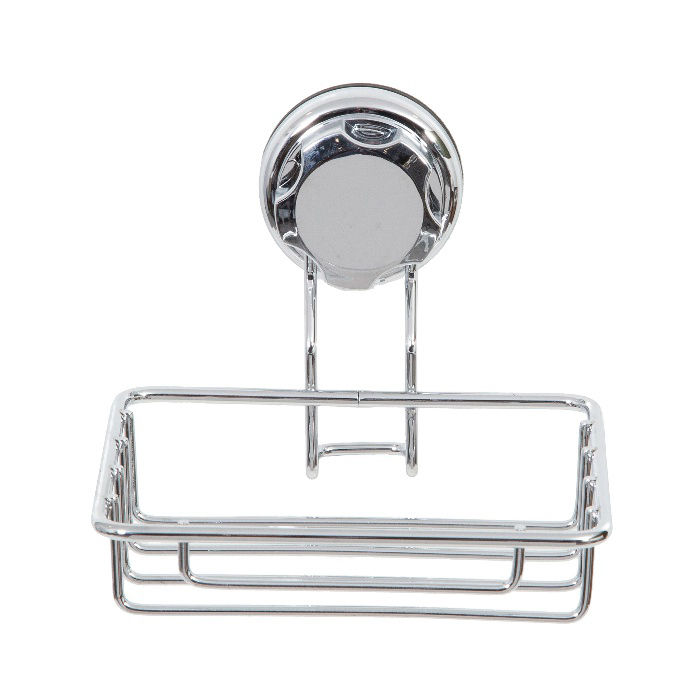 Porte-savon ou éponge à ventouse argent "Bestlock" 2 Compactor