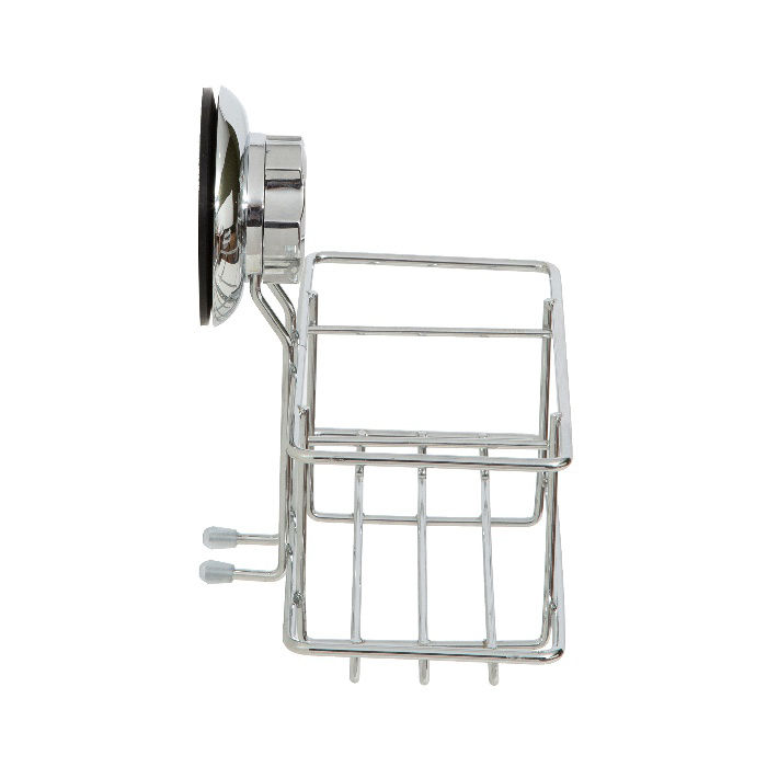 Etagère à ventouse argent "Bestlock" petit modèle 3 Compactor