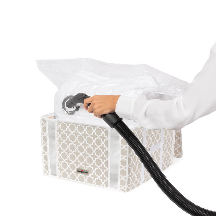 Housse souple sous-vide Compactor taupe "Madison" M 2 Compactor