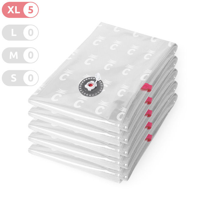 Lot de 5 sacs de compression "Aspispace" XL 1 Compactor