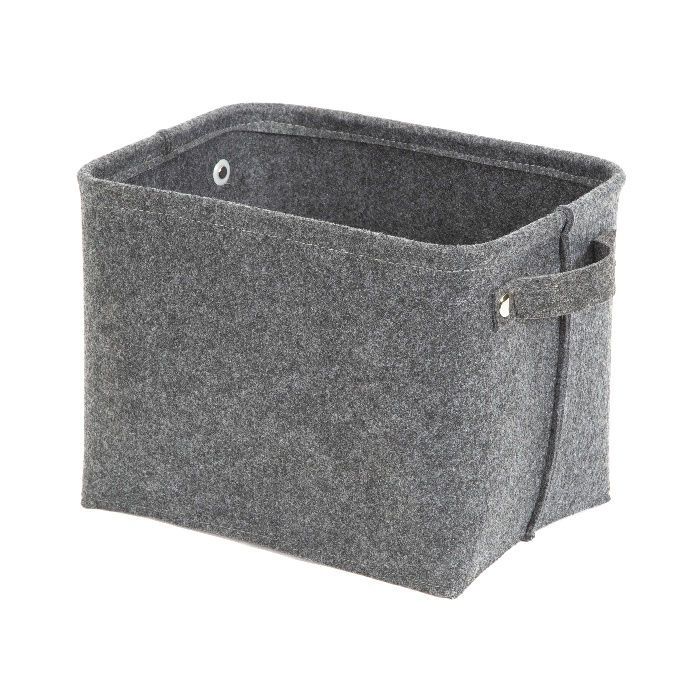 Panier de rangement en feutrine gris "Felt" 1 Compactor