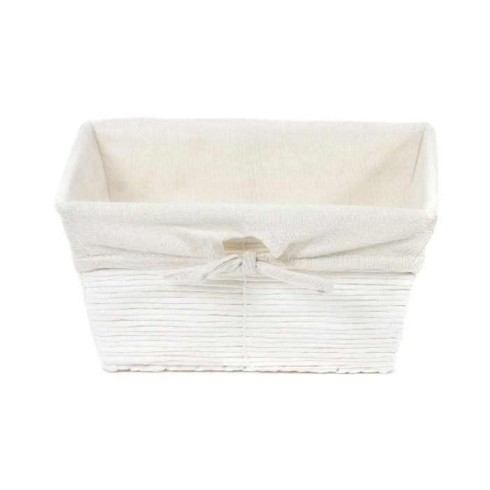 Panier de rangement en papier blanc "Kimo" 2 Compactor