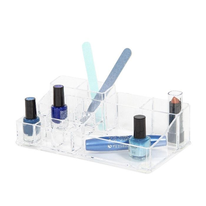 Organisateur maquillage 14 compartiments transparent 3 Compactor