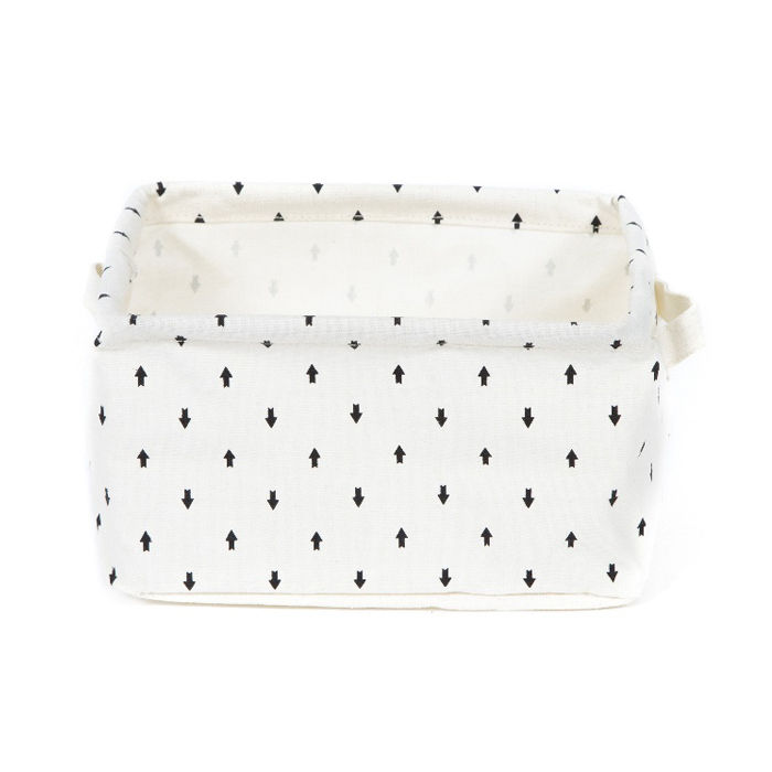 Panier de rangement souple écru "Arrow" 2 Compactor
