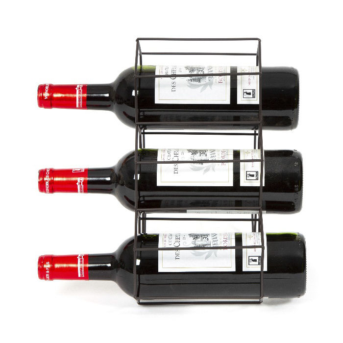 Range-bouteilles bronze mat 6 compartiments "Hexa" 3 Compactor