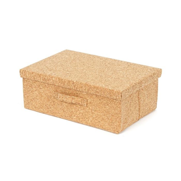 Boite de rangement pliable rectangulaire en liège "Cork" 1 Compactor