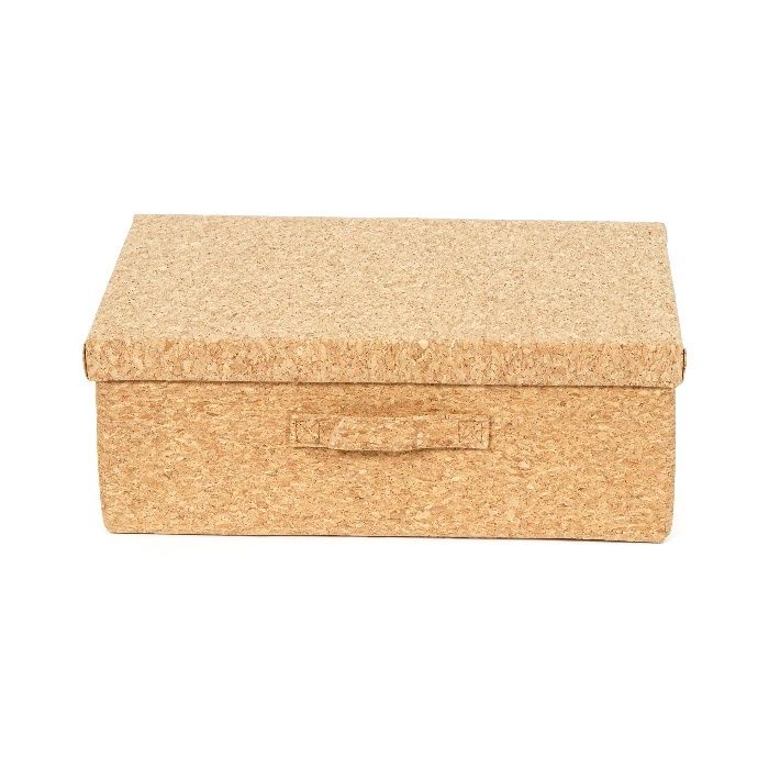 Boite de rangement pliable rectangulaire en liège "Cork" 2 Compactor