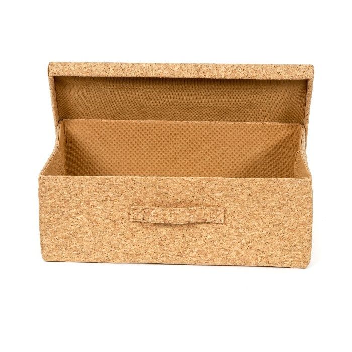 Boite de rangement pliable rectangulaire en liège "Cork" 4 Compactor
