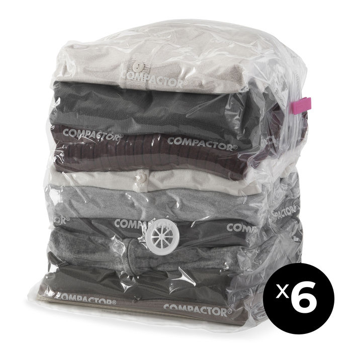 Lot de 6 sacs de compression avec ou sans aspirateur "Compact Express" 3 Compactor