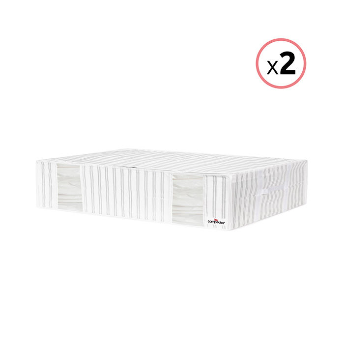 Lot de 2 housses souples sous-vide Compactor grises "Anton" L 1 Compactor