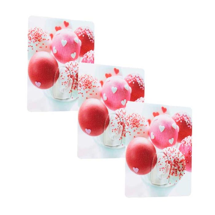 Lot de 3 crochets auto-adhésifs repositionnables "Glaces" 1 Compactor