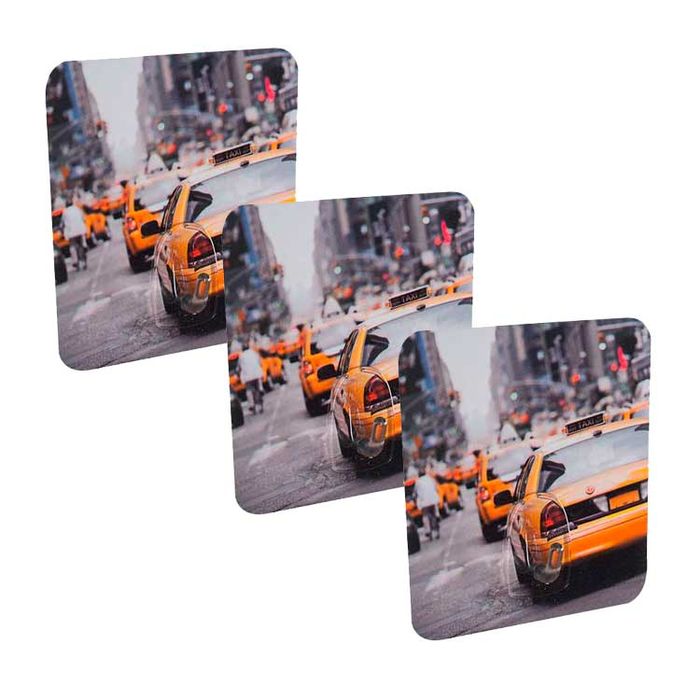 Lot de 3 crochets auto-adhésifs repositionnables "New-York" 1 Compactor