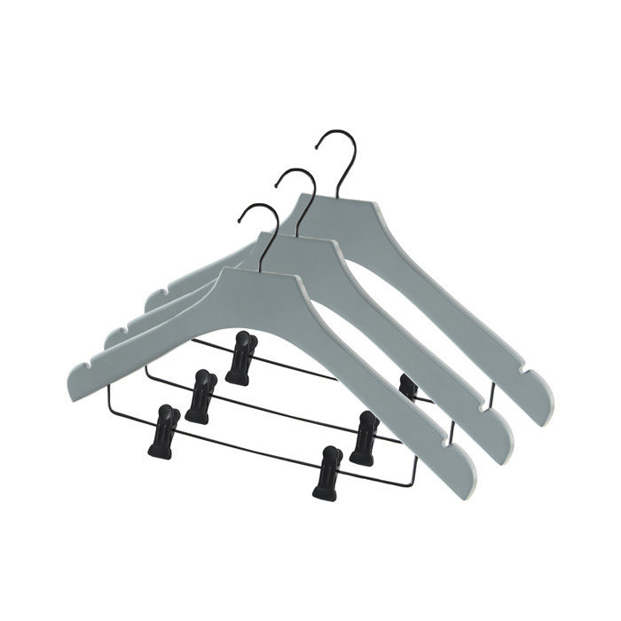 Lot de 3 cintres à pinces bleus "Ouessant"  1 Compactor