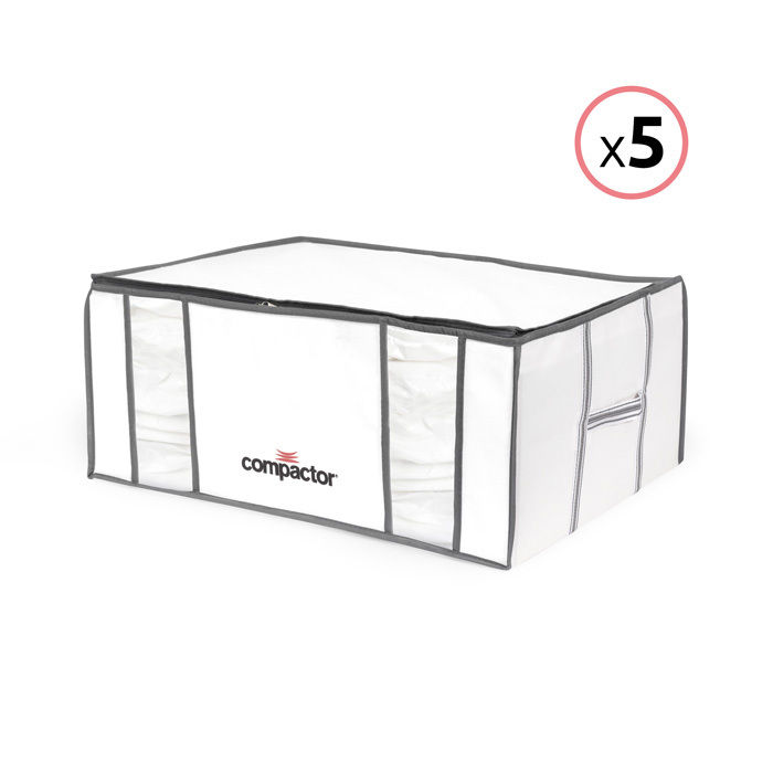 Lot de 5 housses souples sous-vide Compactor blanches "Life" XXL 1 Compactor