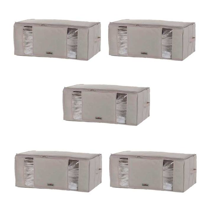 Lot de 5 housses souples sous-vide Compactor beiges "2.0" XXL 1 Compactor