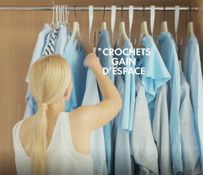 Lot de 3 crochets gain d’espace “Twist“ - XTEND 2 Compactor