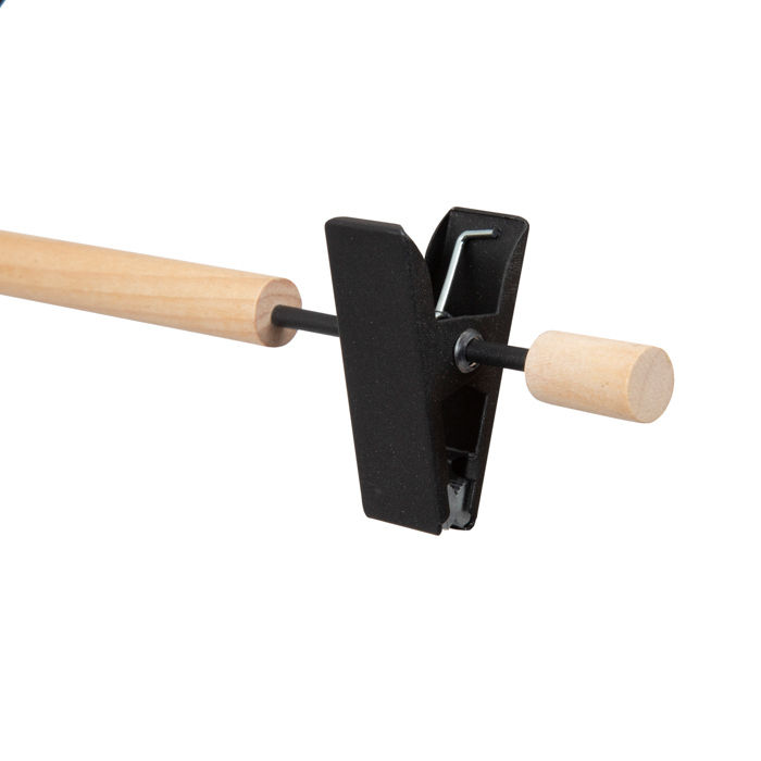 Cintre à pinces noir et bois "Helsinki" 2 Compactor