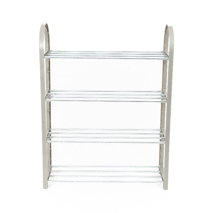 Étagère range-chaussures 4 niveaux chromé 2 Compactor