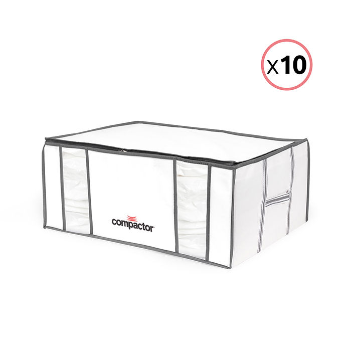 Lot de 10 housses souples sous-vide Compactor blanches "Life" XXL 1 Compactor