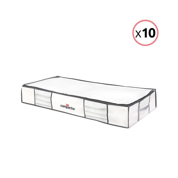 Lot de 10 housses souples sous-vide Compactor blanches "Life" XL 1 Compactor