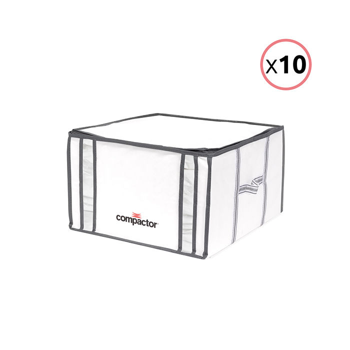 Lot de 10 housses souples sous-vide Compactor blanches "Life" M 1 Compactor