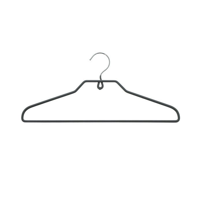 Lot de 60 cintres galbés noirs "Sticky" 2 Compactor