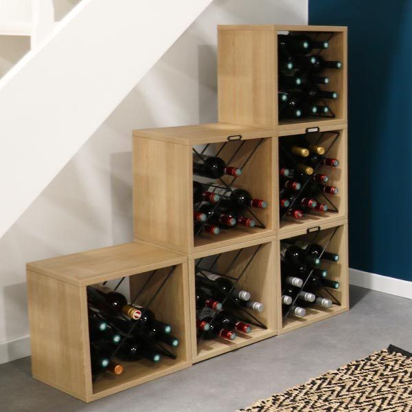 Lot 6 range-bouteilles empilables "Copenhague" 6 Compactor