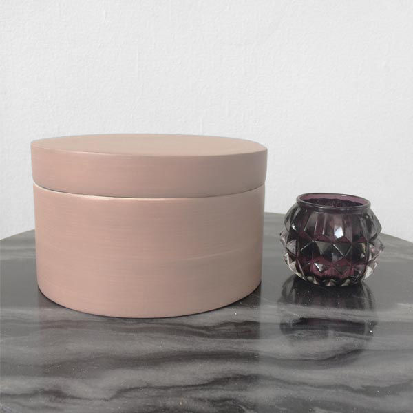 Boîte ronde "Julie" rose