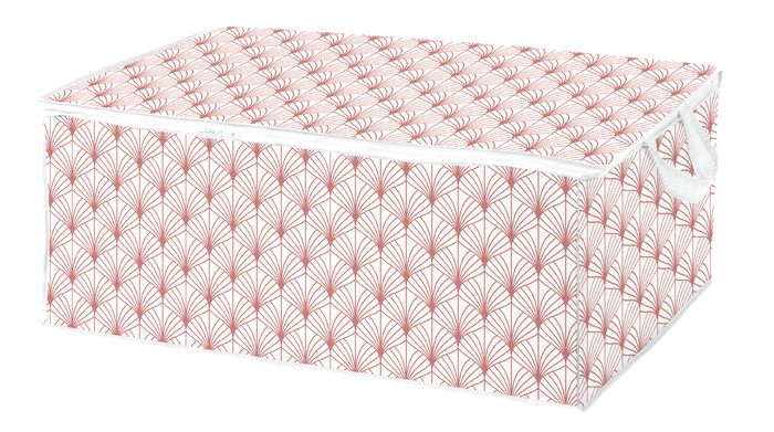 Housse de rangement pour couette rose "Blush" 1 Compactor