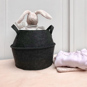 Petit panier "Belly" en feutrine 6 Compactor