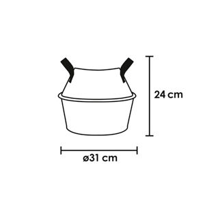 Petit panier "Belly" en feutrine 7 Compactor