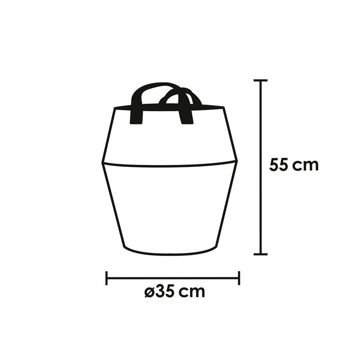 Grand panier "Belly" en feutrine 5 Compactor