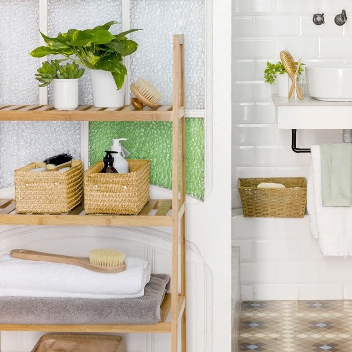 Panier de rangement beige "Lilou" 5 Compactor