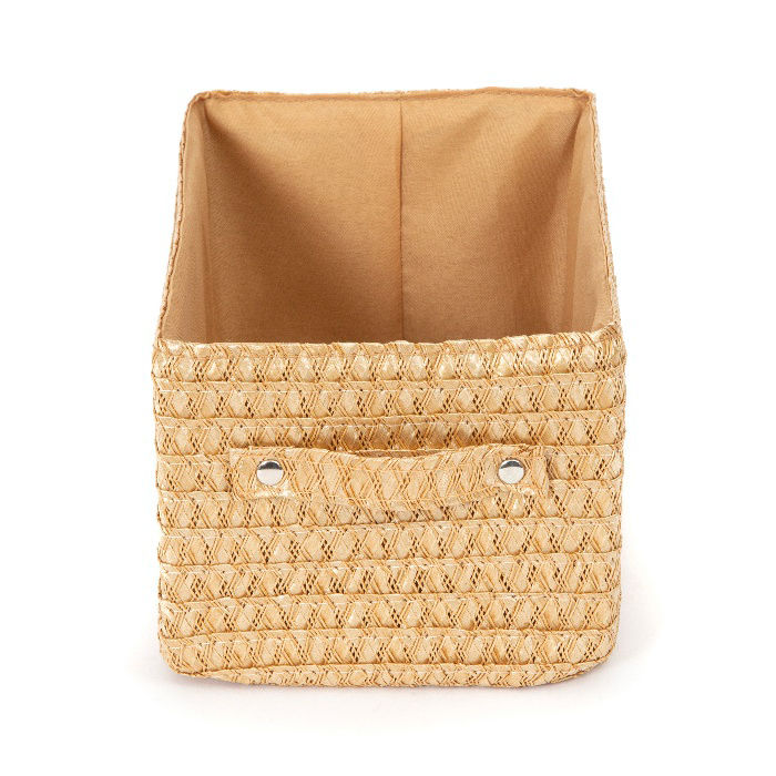 Panier de rangement beige "Lilou" 3 Compactor