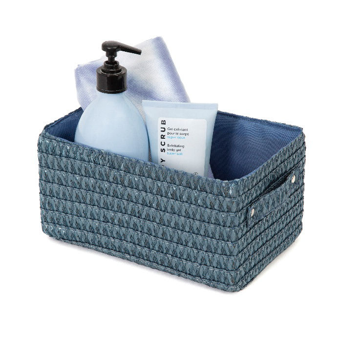 Panier de rangement bleu "Lilou" 4 Compactor