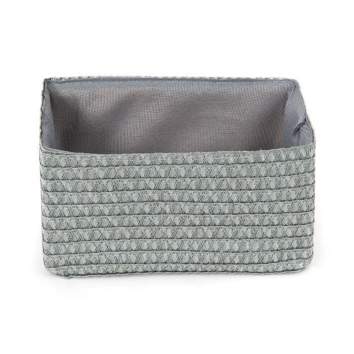 Panier de rangement gris"Lilou" 3 Compactor