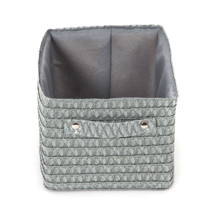 Panier de rangement gris"Lilou" 2 Compactor