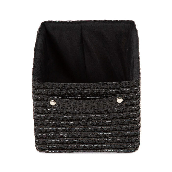 Panier de rangement noir "Lilou" 2 Compactor