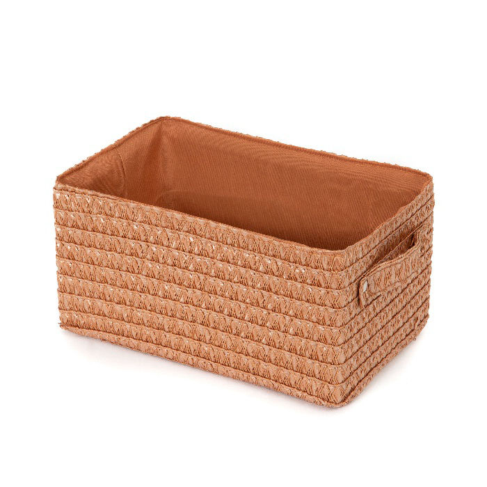 Panier de rangement rose Blush "Lilou" 1 Compactor