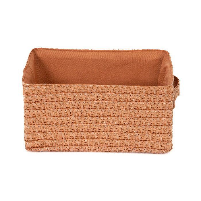 Panier de rangement rose Blush "Lilou" 3 Compactor