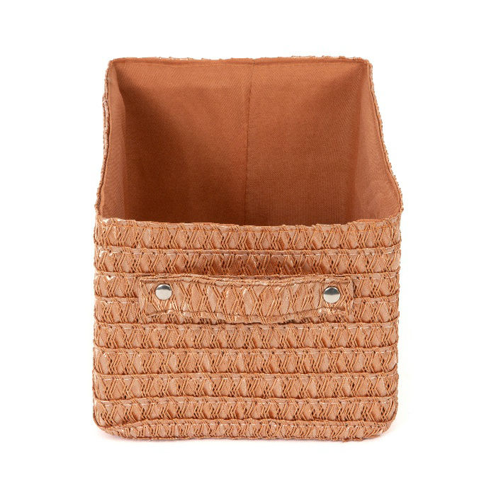 Panier de rangement rose Blush "Lilou" 2 Compactor