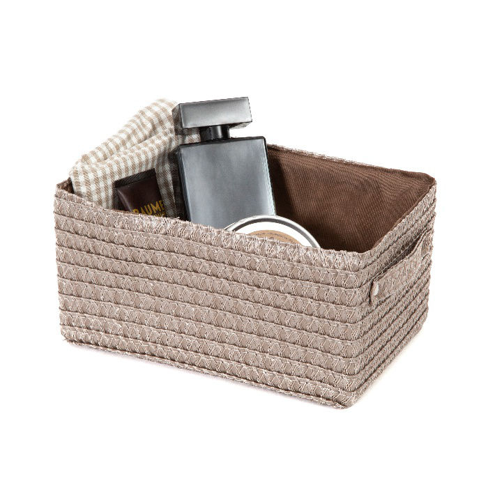 Panier de rangement taupe "Lilou" 4 Compactor