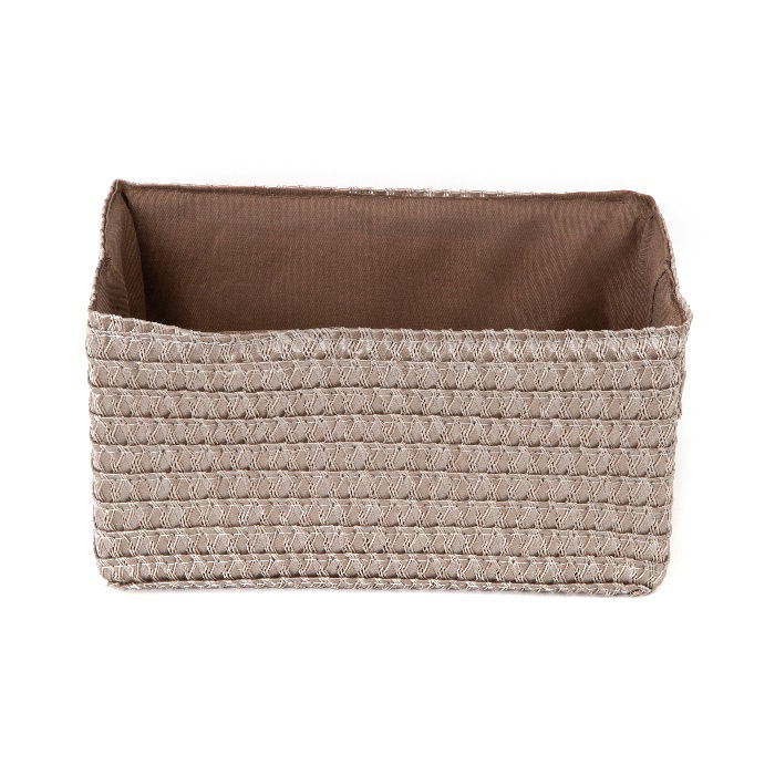 Panier de rangement taupe "Lilou" 2 Compactor