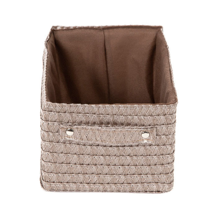 Panier de rangement taupe "Lilou" 3 Compactor
