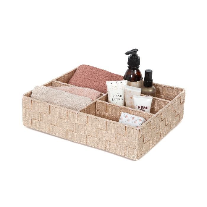 Organisateur de tiroir 5 compartiments rigide rose blush "Stan" 4 Compactor