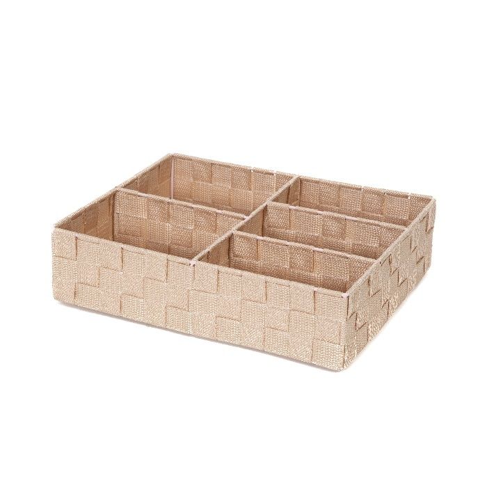 Organisateur de tiroir 5 compartiments rigide rose blush "Stan" 1 Compactor