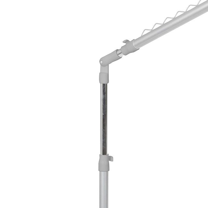 Portant incliné gris et argent à hauteur réglable 3 Compactor