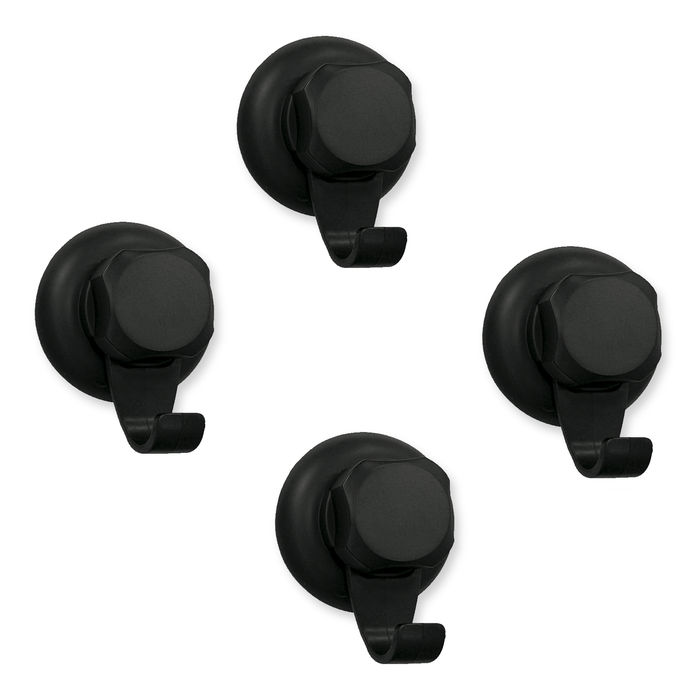Lot de 4 petits crochets chromés "Bestlock Black" 1 Compactor